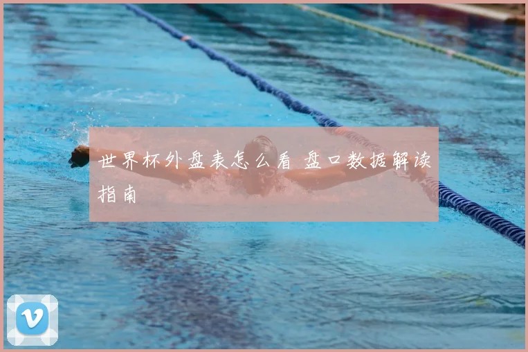 世界杯外盘表怎么看 盘口数据解读指南